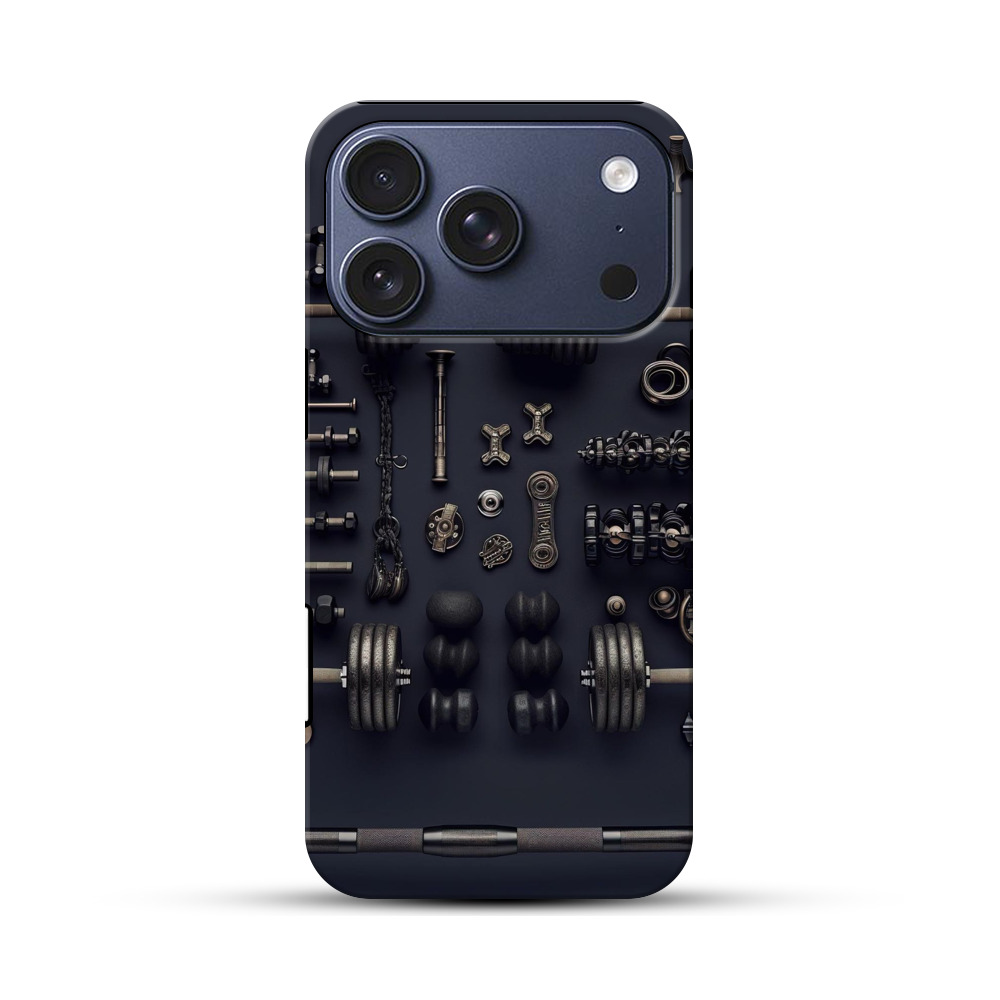 ダンベルとバーベルパーツ iPhone 17 Proオリジナルハ耐衝撃ケース