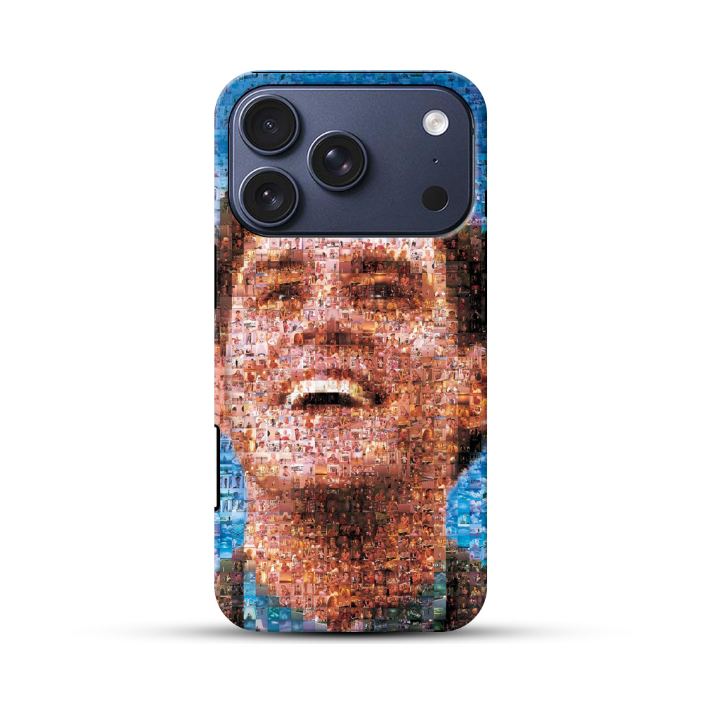 笑顔のモザイクポートレート iPhone 17 Proオリジナルハ耐衝撃ケース