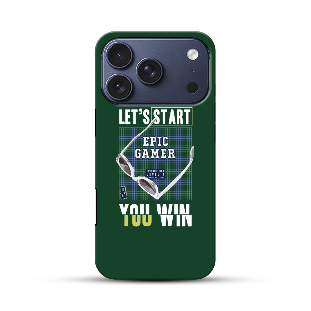 エピックゲーマーのサングラスデザイン iPhone 17 Proオリジナルハ耐衝撃ケース