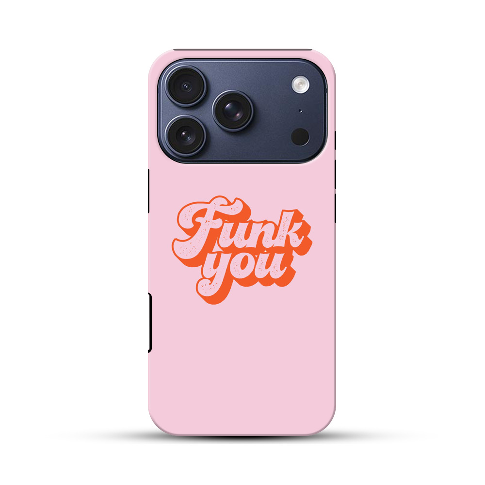 ファンキーユーのレトロ文字 iPhone 17 Proオリジナルハ耐衝撃ケース