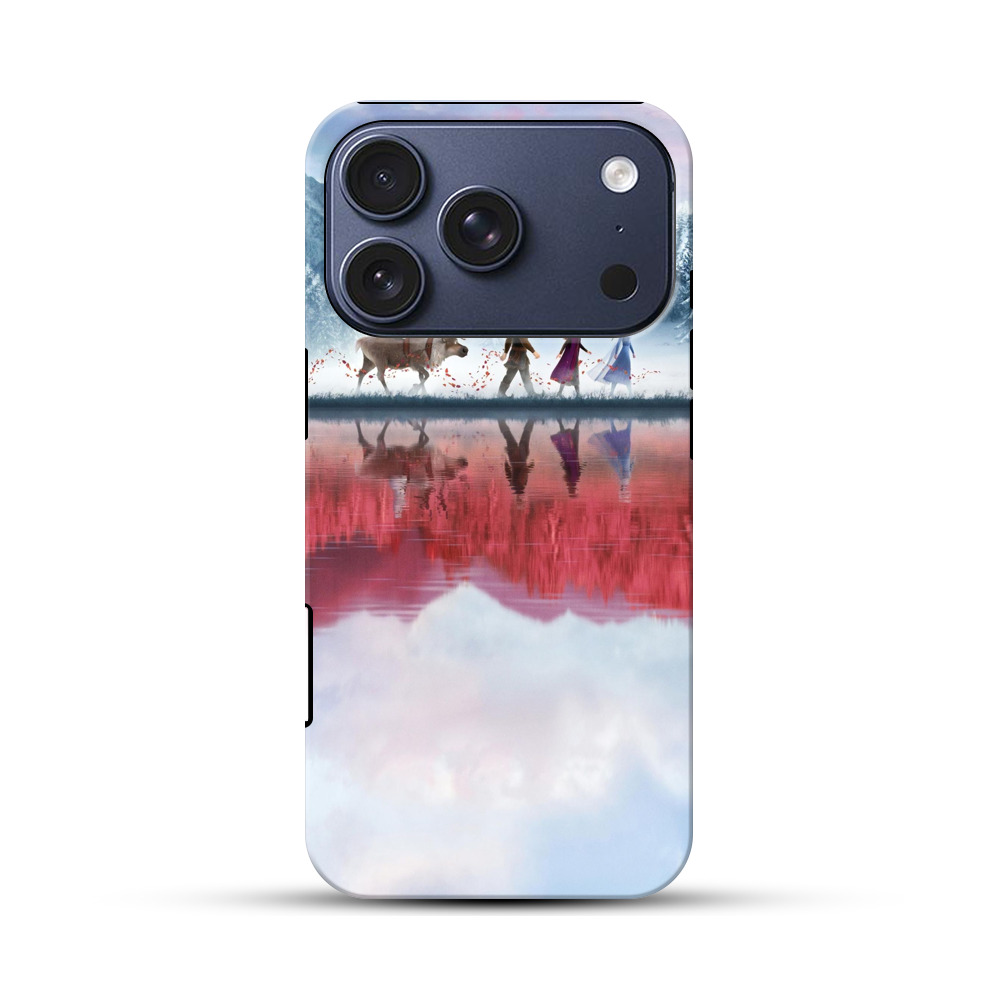 冬の森と水面の映像 iPhone 17 Proオリジナルハ耐衝撃ケース