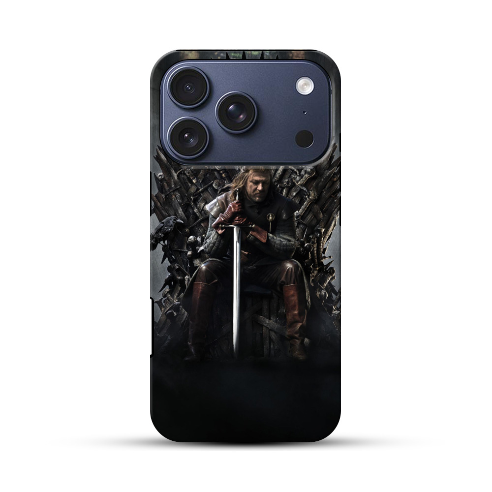 アイアン・スローンに座る男の肖像 iPhone 17 Proオリジナルハ耐衝撃ケース