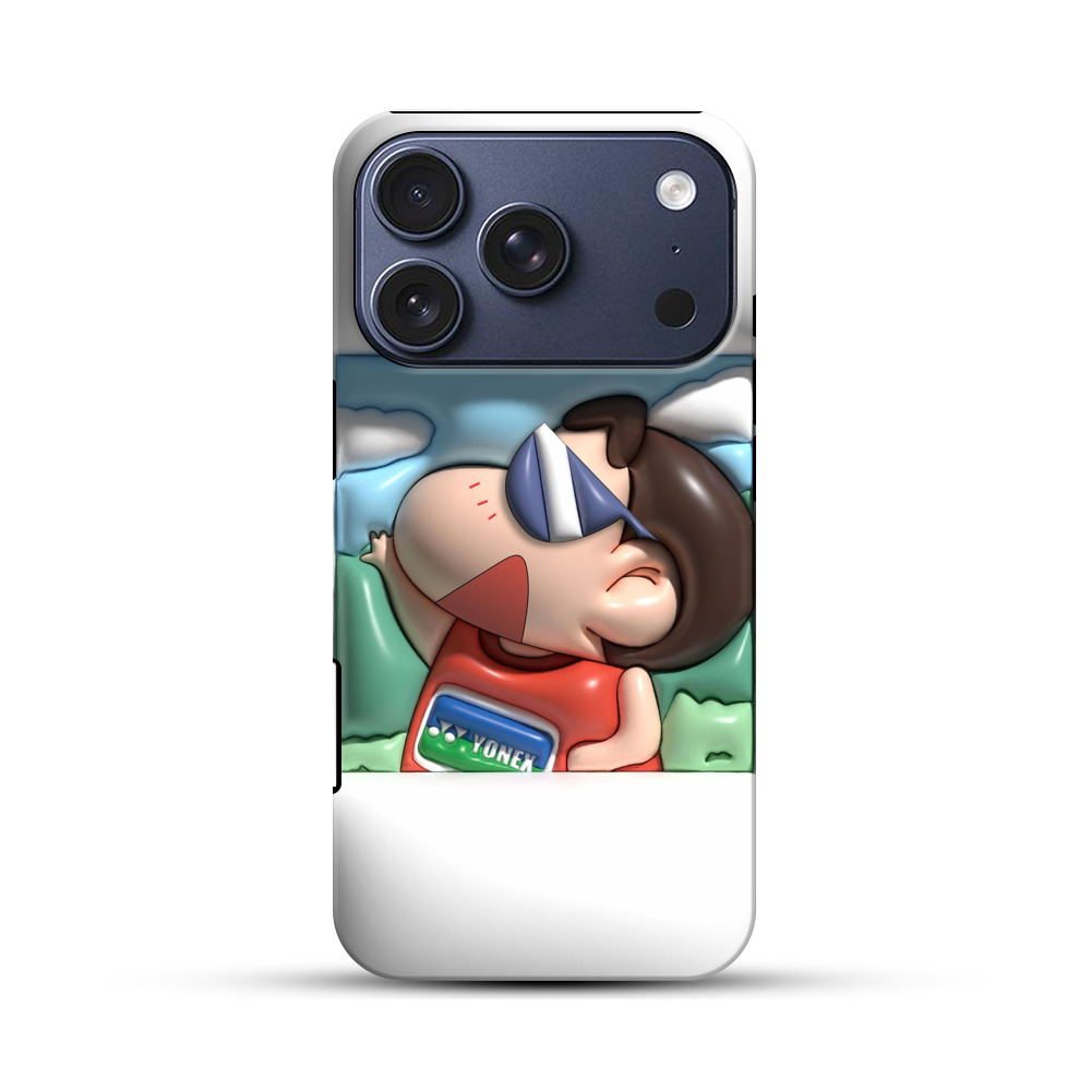 元気なサングラス男子 iPhone 17 Proオリジナルハ耐衝撃ケース