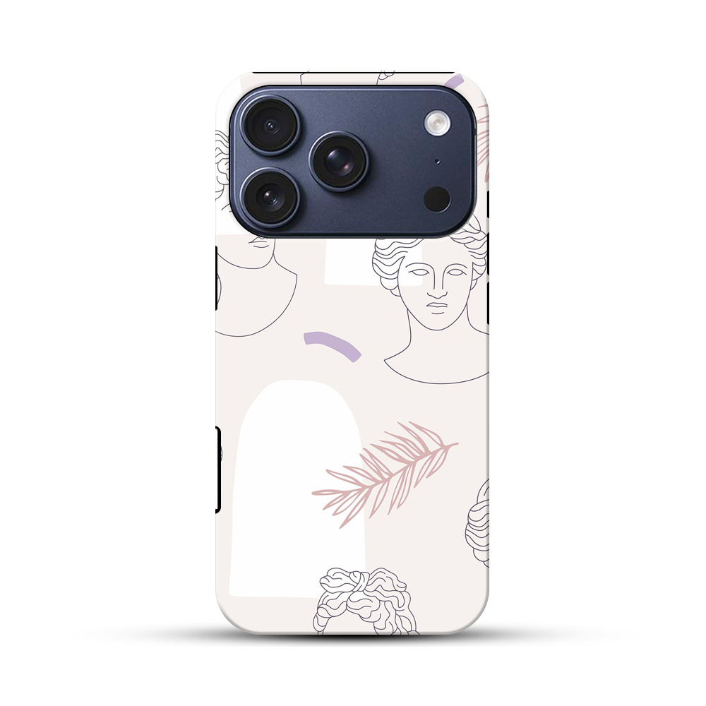 ギリシャ彫刻のパターンアート iPhone 17 Proオリジナルハ耐衝撃ケース