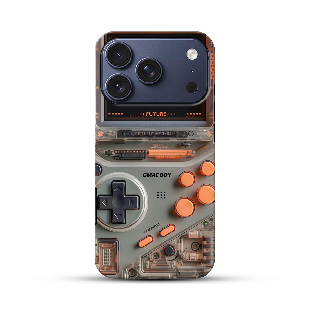 クリアゲーム機未来表示 iPhone 17 Proオリジナルハ耐衝撃ケース