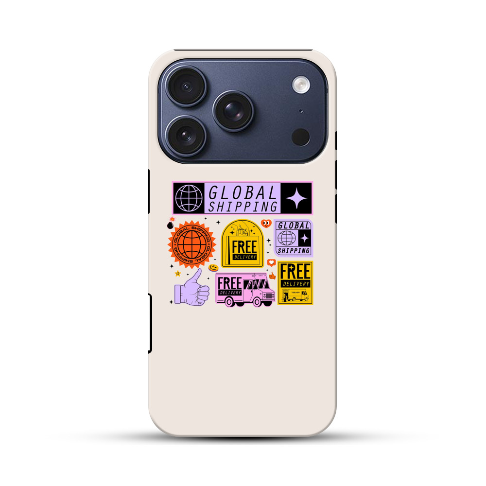 グローバル無料配送のアイコンセット iPhone 17 Proオリジナルハ耐衝撃ケース