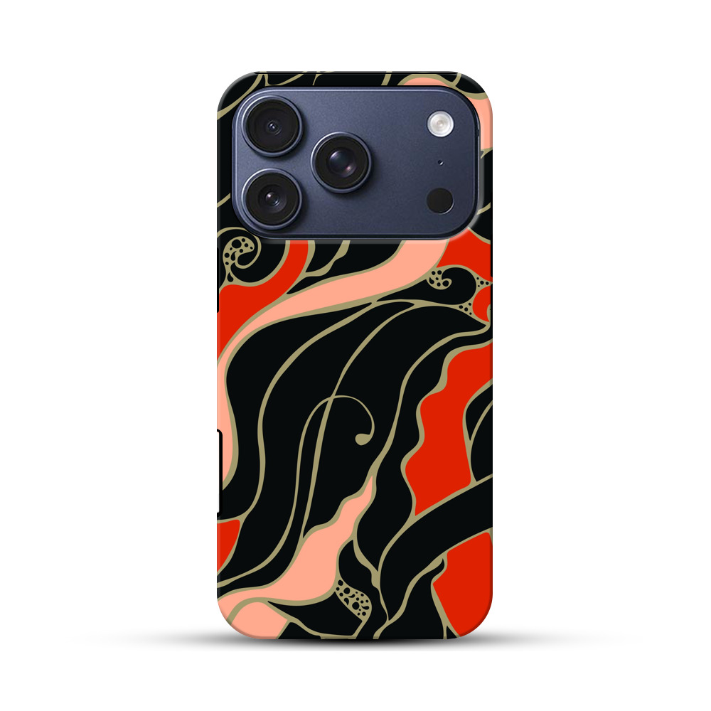 葉の模様 iPhone 17 Proオリジナルハ耐衝撃ケース