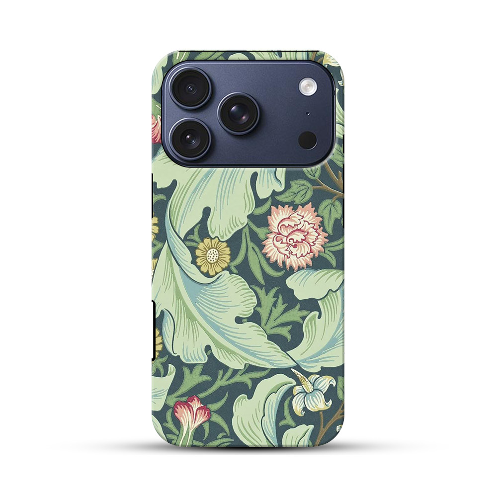 花の模様 iPhone 17 Proオリジナルハ耐衝撃ケース