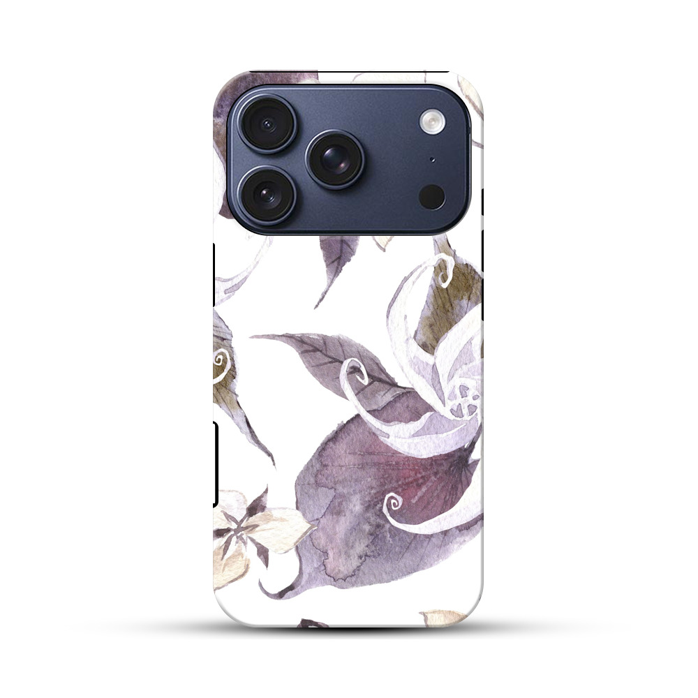 花の模様 iPhone 17 Proオリジナルハ耐衝撃ケース