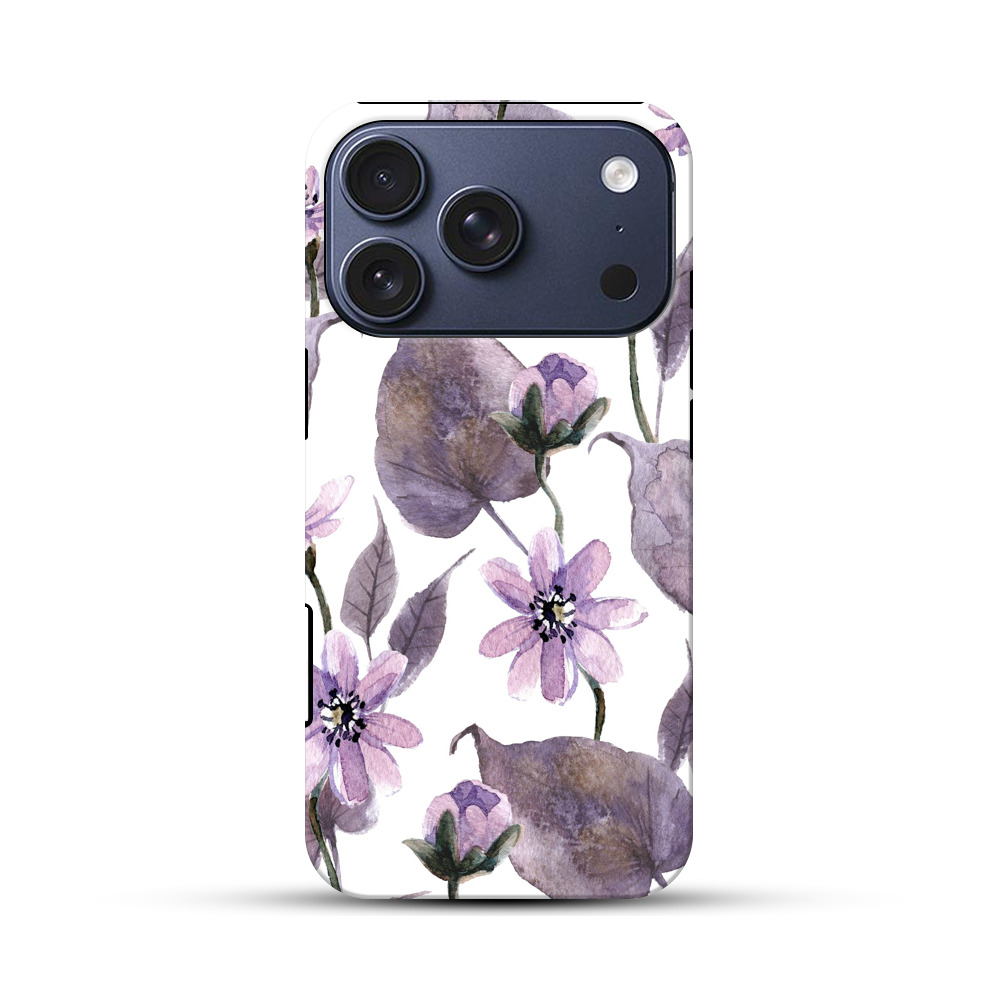 花のパターン iPhone 17 Proオリジナルハ耐衝撃ケース