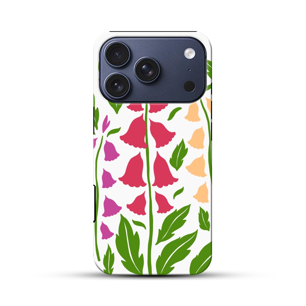 花々のデザイン iPhone 17 Proオリジナルハ耐衝撃ケース