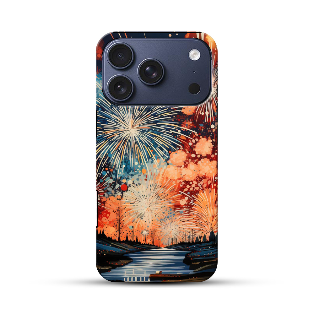 夜空の花火 iPhone 17 Proオリジナルハ耐衝撃ケース
