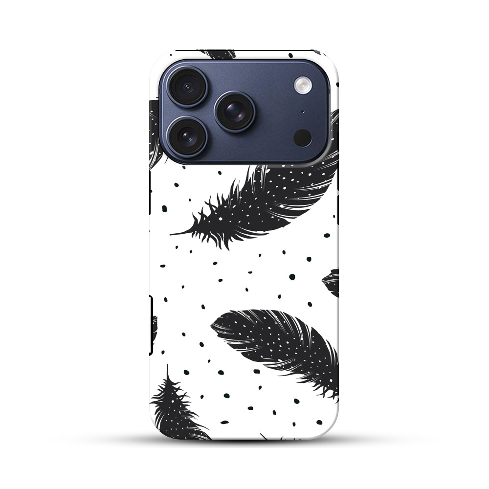 羽根のパターン iPhone 17 Proオリジナルハ耐衝撃ケース