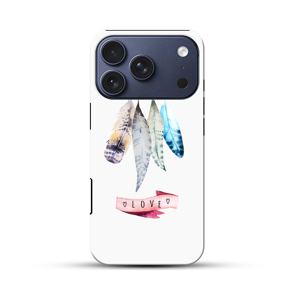 羽と愛 iPhone 17 Proオリジナルハ耐衝撃ケース