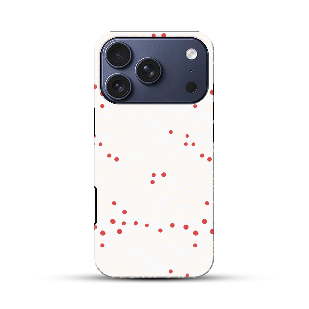 葉っぱのパターン iPhone 17 Proオリジナルハ耐衝撃ケース