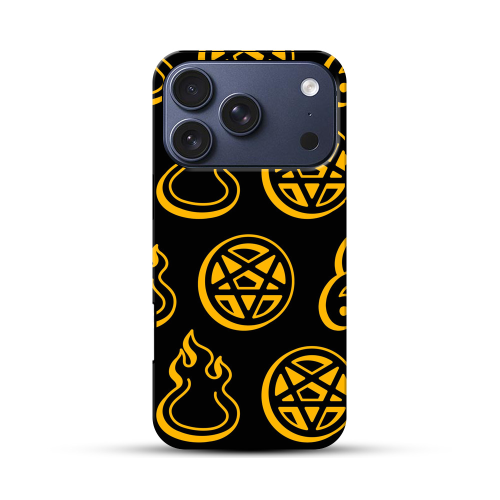 ハロウィンの悪魔のパターン iPhone 17 Proオリジナルハ耐衝撃ケース