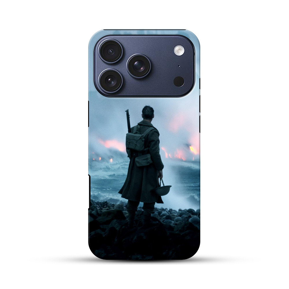 荒波の兵士の後ろ姿 iPhone 17 Proオリジナルハ耐衝撃ケース