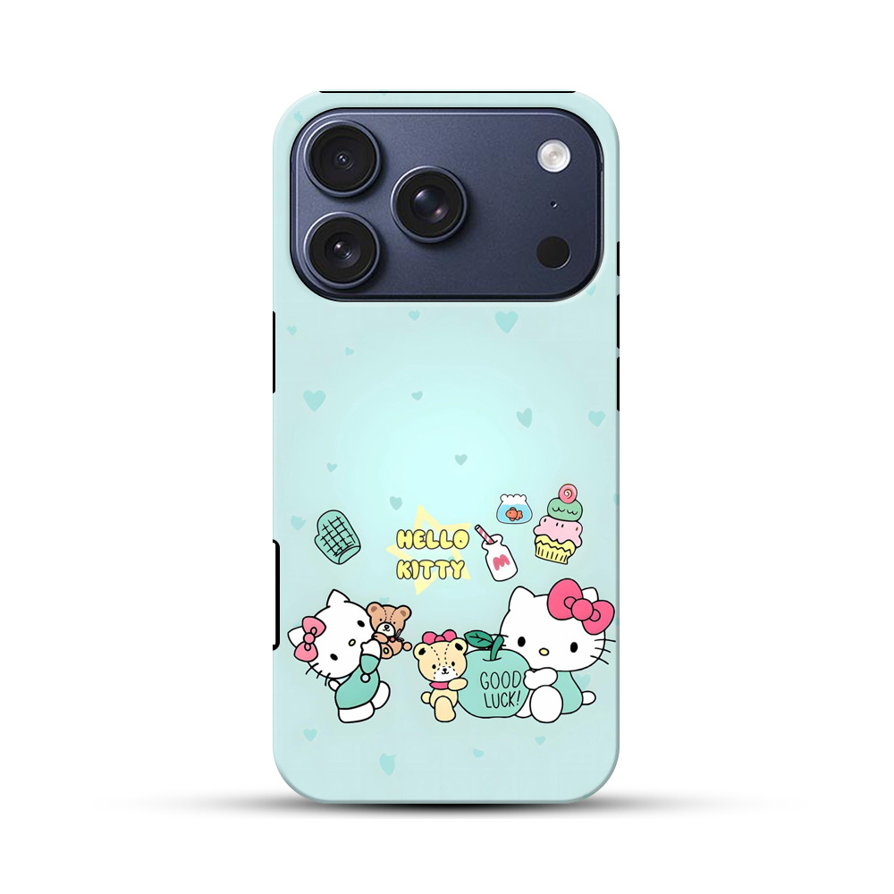 ハローキティと小物デザイン iPhone 17 Proオリジナルハ耐衝撃ケース