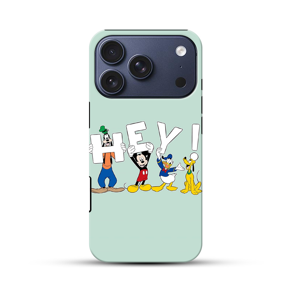 ディズニーキャラHEY iPhone 17 Proオリジナルハ耐衝撃ケース