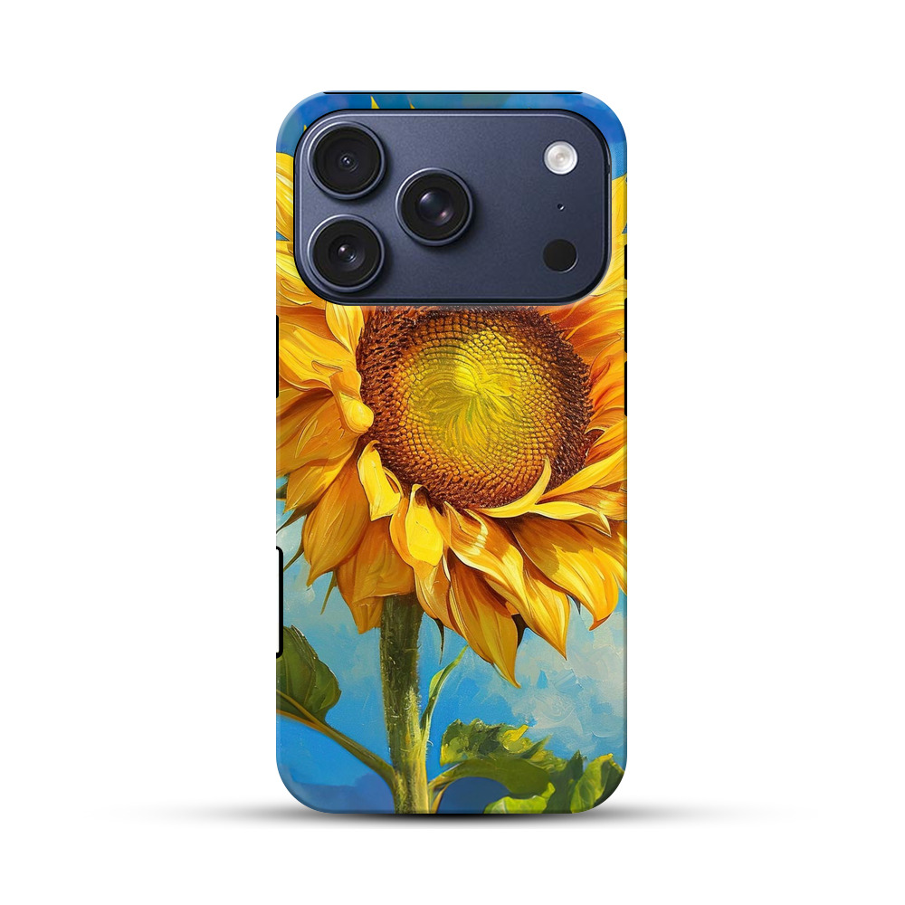 青空とひまわり iPhone 17 Proオリジナルハ耐衝撃ケース