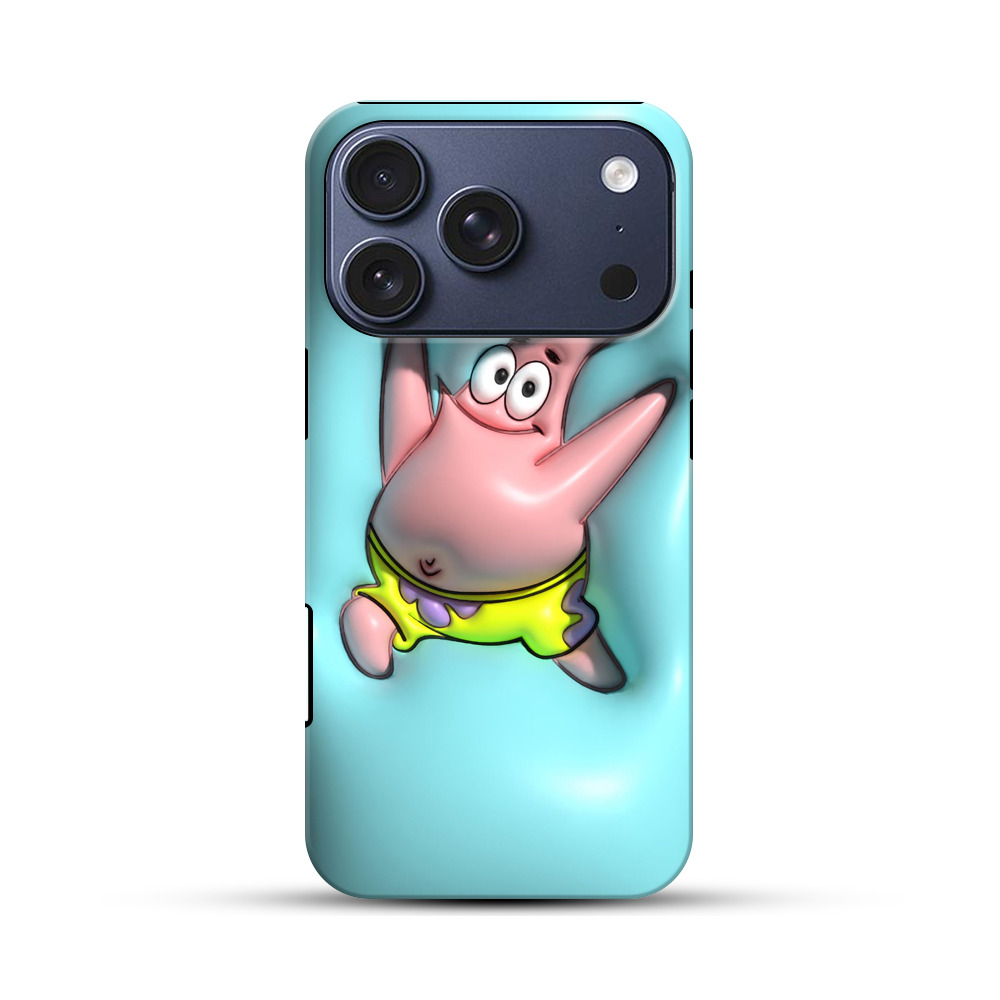 元気なピンクのヒトデ iPhone 17 Proオリジナルハ耐衝撃ケース