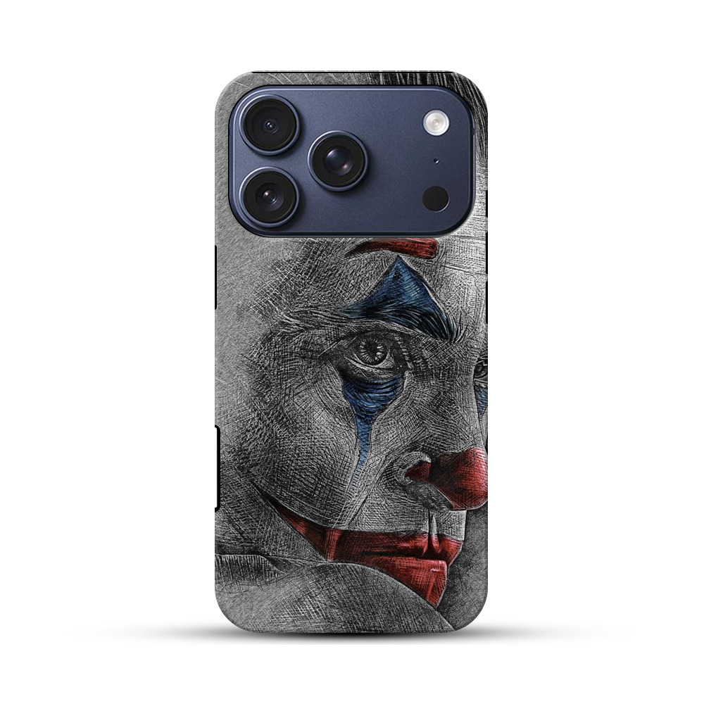 悲しげなピエロ肖像 iPhone 17 Proオリジナルハ耐衝撃ケース