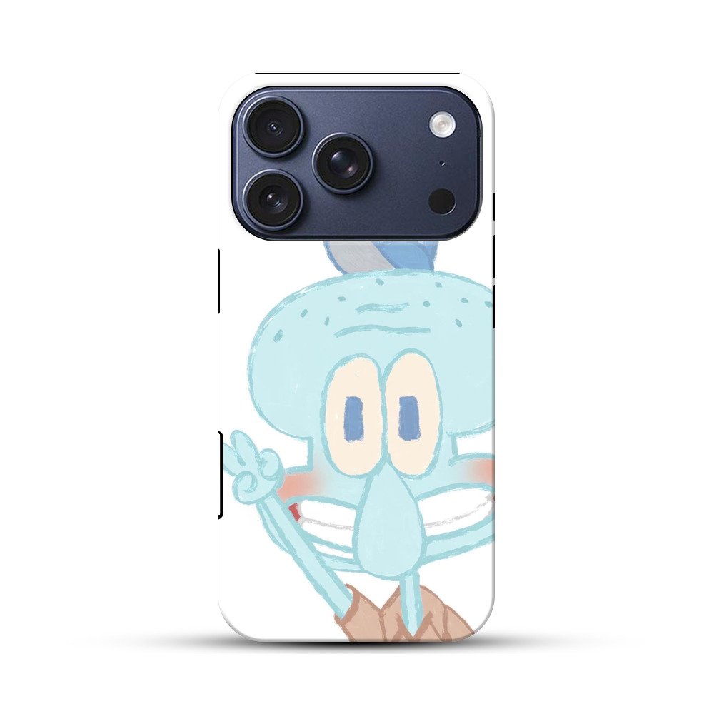 イカちゃんのピースサイン iPhone 17 Proオリジナルハ耐衝撃ケース