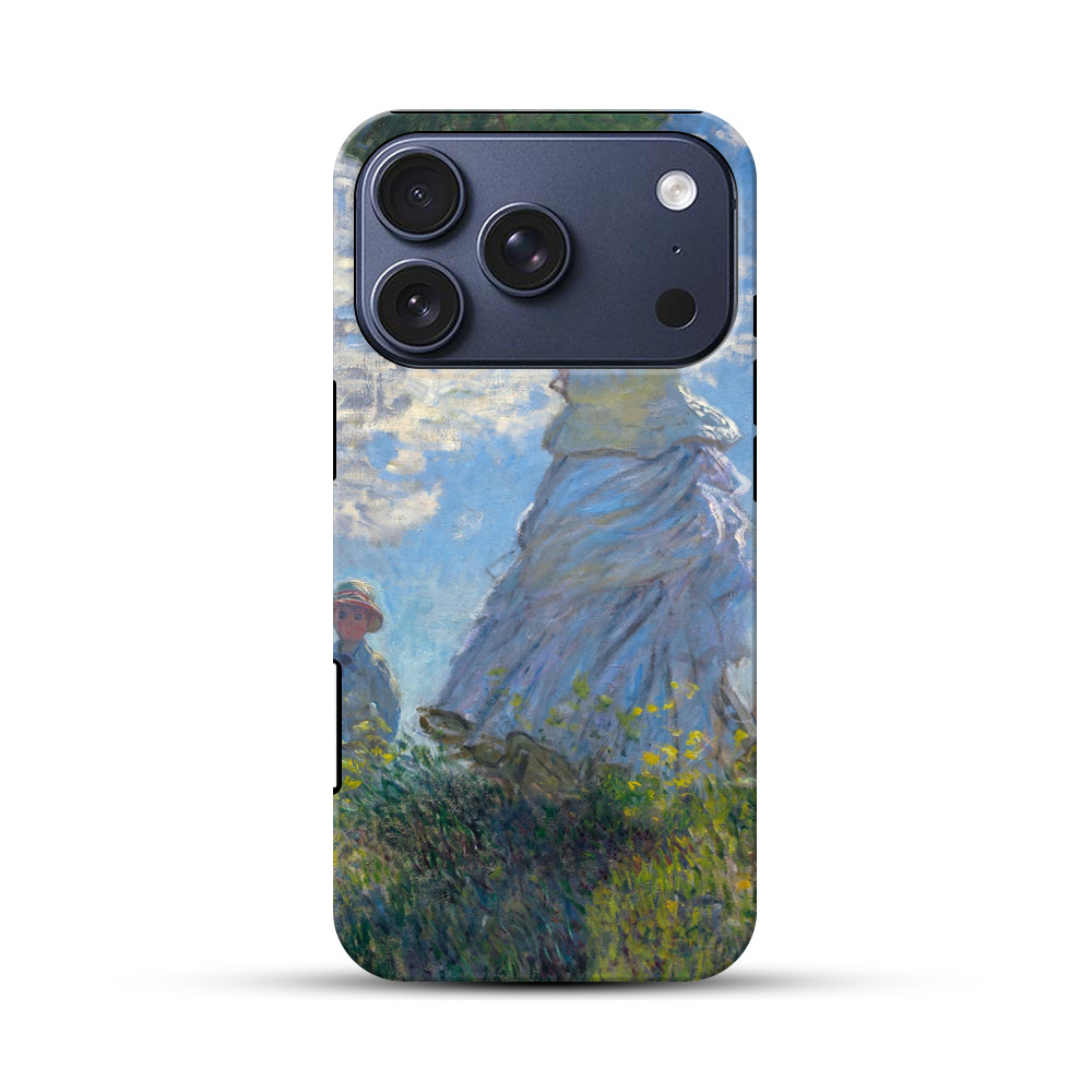 印象派の青空と草花ケース用画像 iPhone 17 Proオリジナルハ耐衝撃ケース