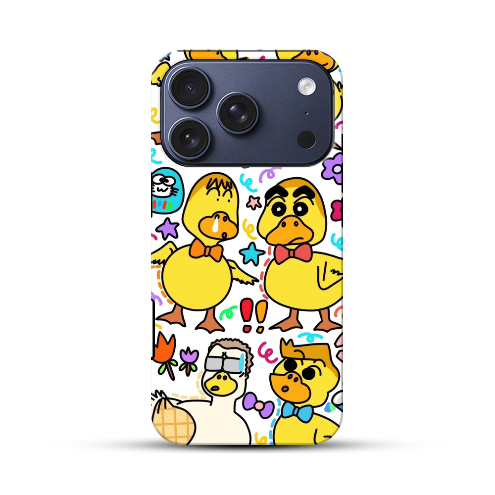 個性的カモキャラ iPhone 17 Proオリジナルハ耐衝撃ケース