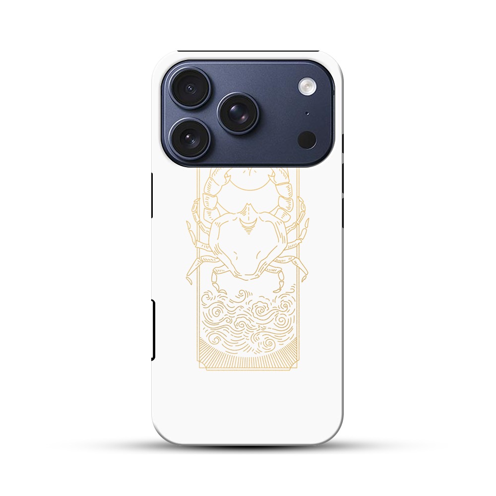 蟹のデザイン iPhone 17 Proオリジナルハ耐衝撃ケース