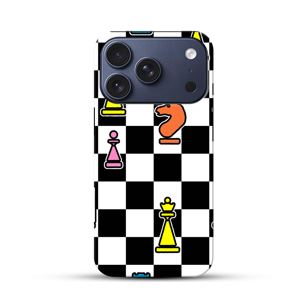 カラフルなチェスの駒 checkerboard-doodle カラフルなチェスの駒 checkerboard-doodle