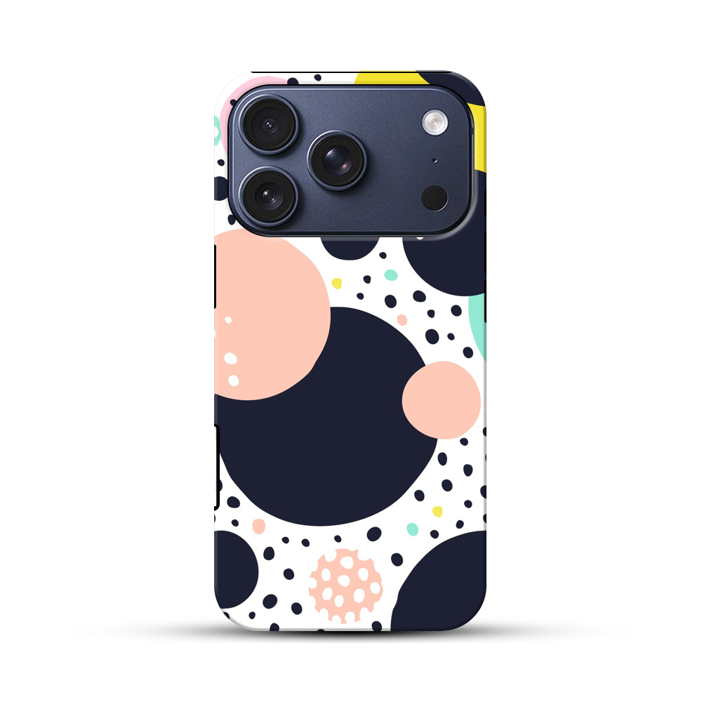 カラフルなドット模様 iPhone 17 Proオリジナルハ耐衝撃ケース