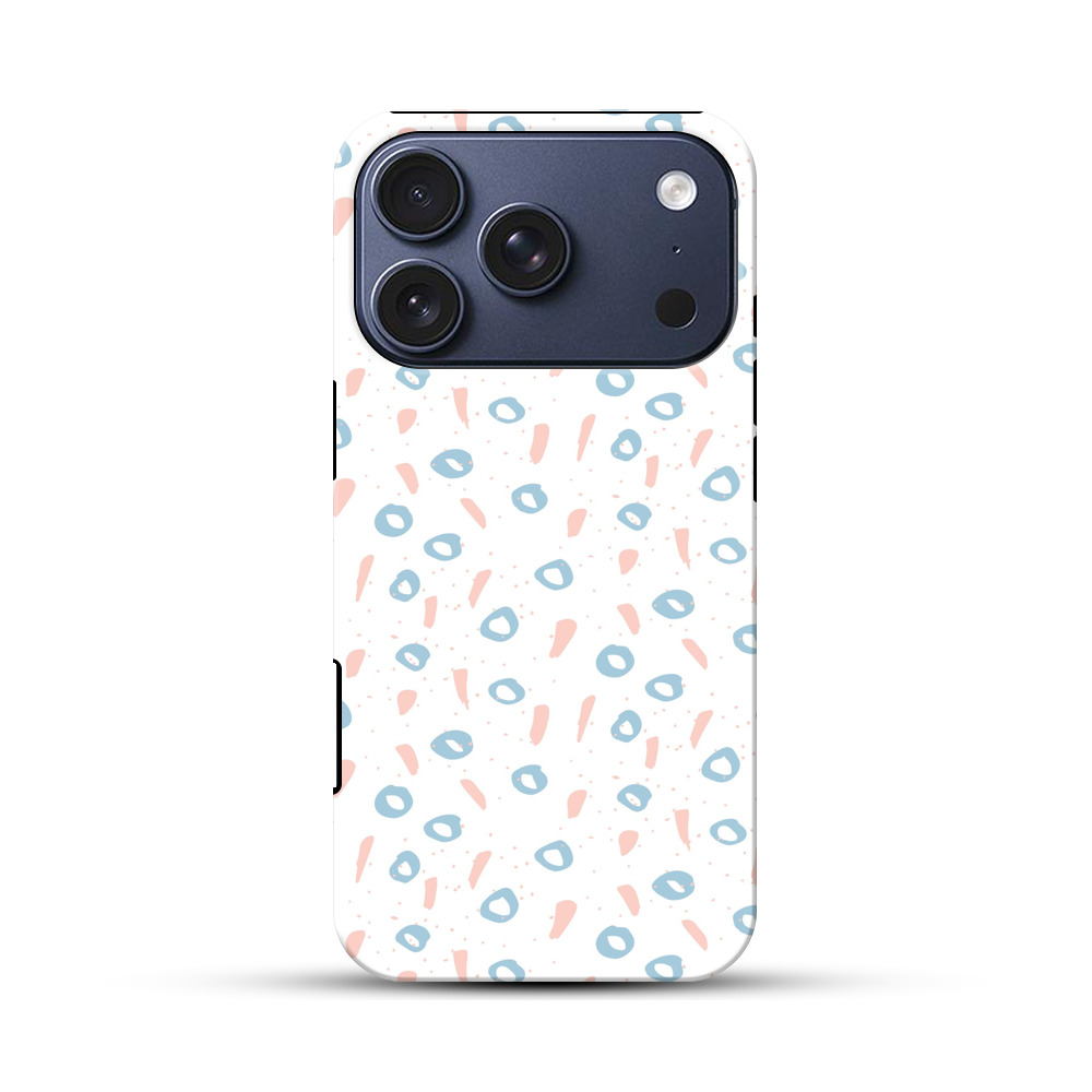 カラフルなパターン iPhone 17 Proオリジナルハ耐衝撃ケース