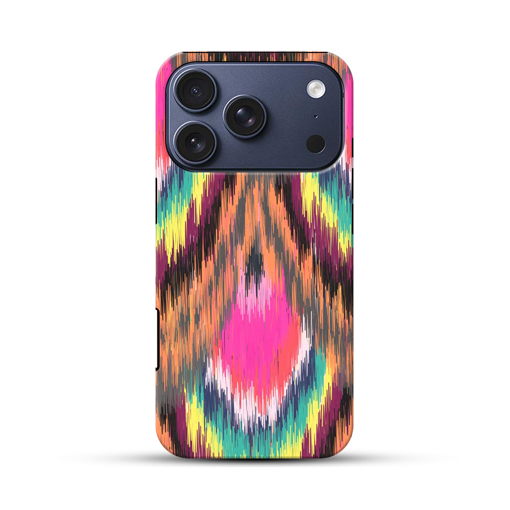 カラフルなパターン iPhone 17 Proオリジナルハ耐衝撃ケース