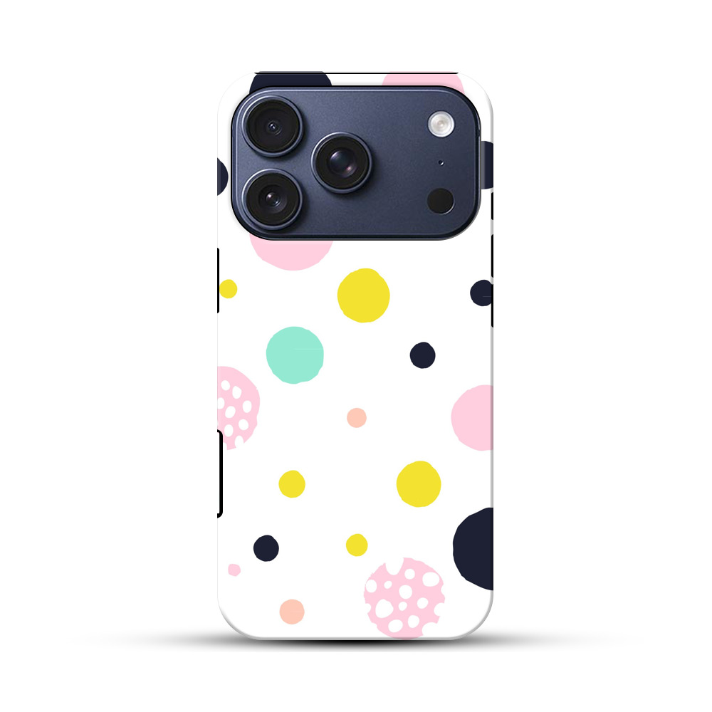 カラフルなドット模様 iPhone 17 Proオリジナルハ耐衝撃ケース