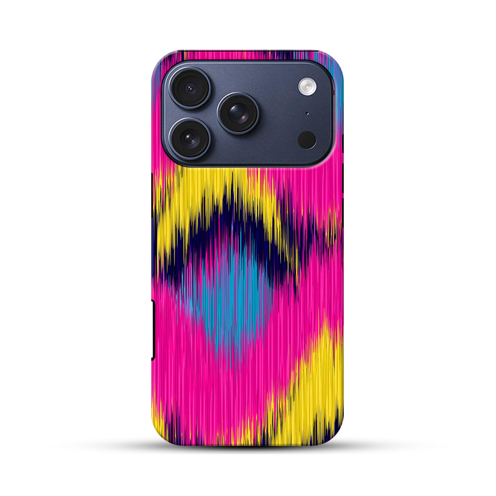 カラフルな波模様 iPhone 17 Proオリジナルハ耐衝撃ケース