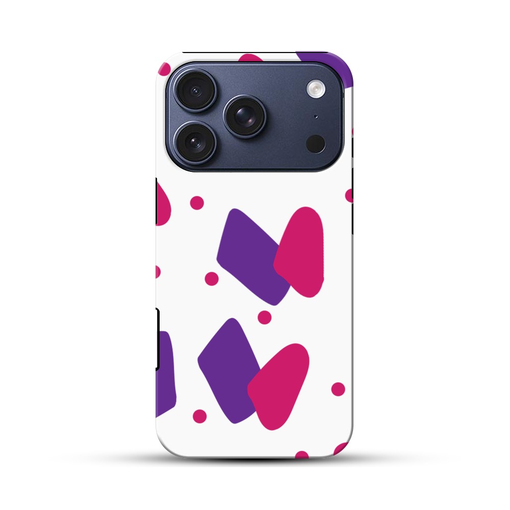 カラフルなパターン iPhone 17 Proオリジナルハ耐衝撃ケース