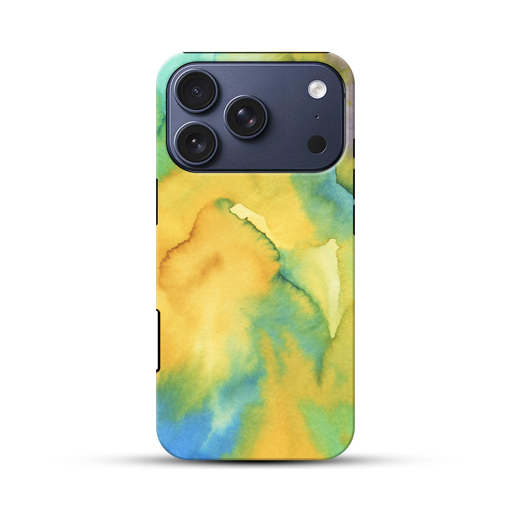 カラフルな水彩抽象画 iPhone 17 Proオリジナルハ耐衝撃ケース