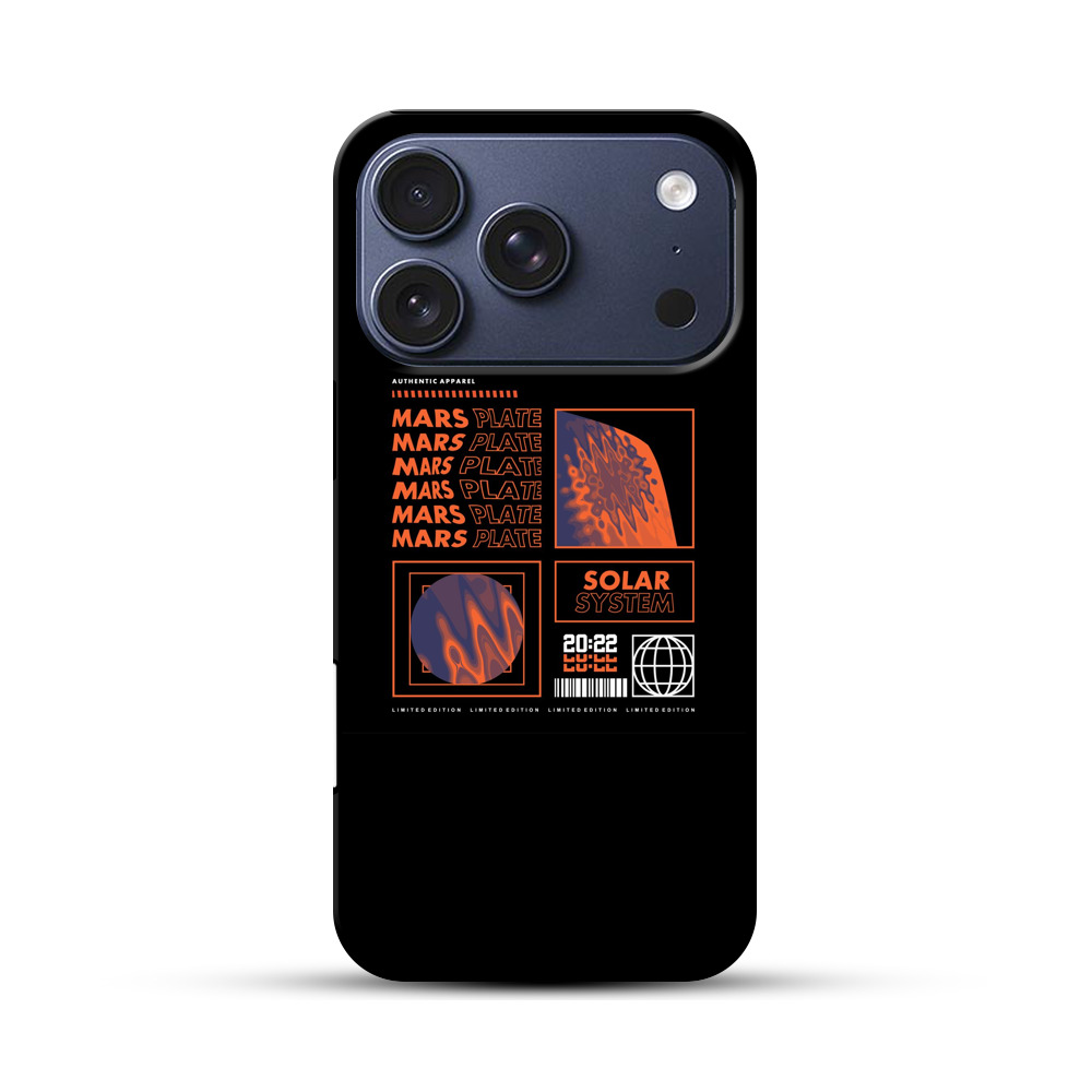 火星のプレートデザイン iPhone 17 Proオリジナルハ耐衝撃ケース