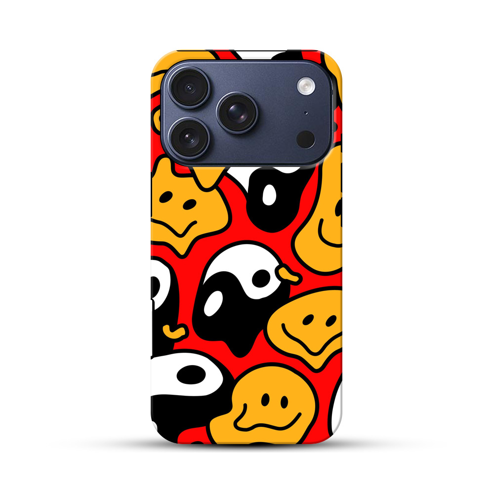 かわいいゴーストパターン iPhone 17 Proオリジナルハ耐衝撃ケース