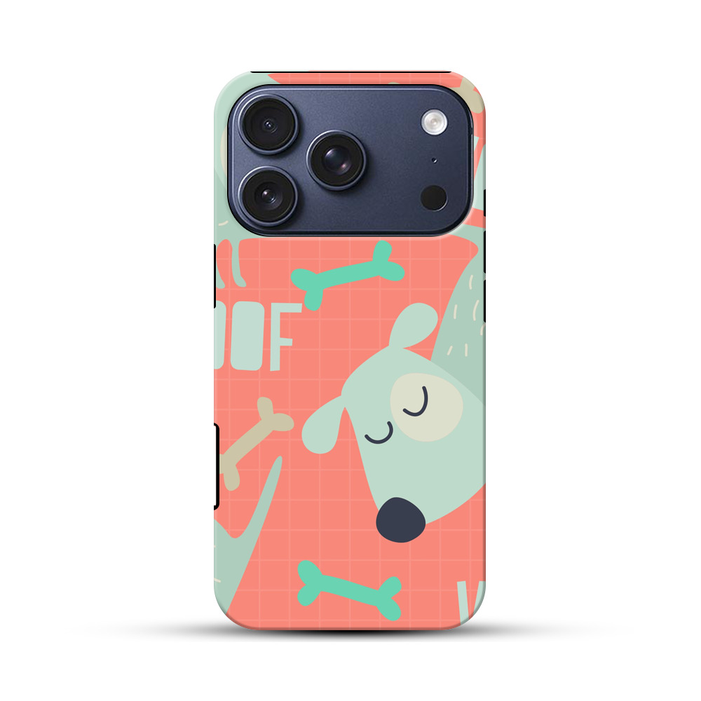 かわいい犬のパターン iPhone 17 Proオリジナルハ耐衝撃ケース