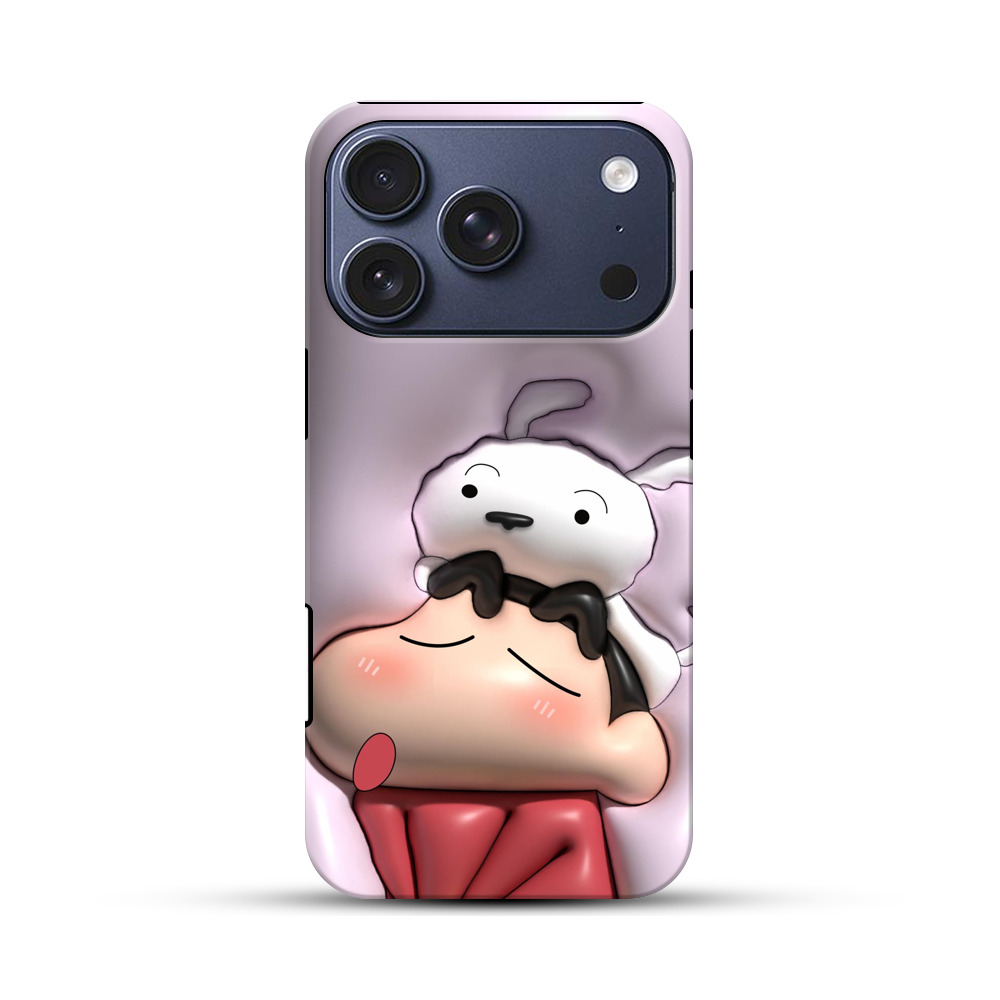 犬とキャラクターの癒し iPhone 17 Proオリジナルハ耐衝撃ケース