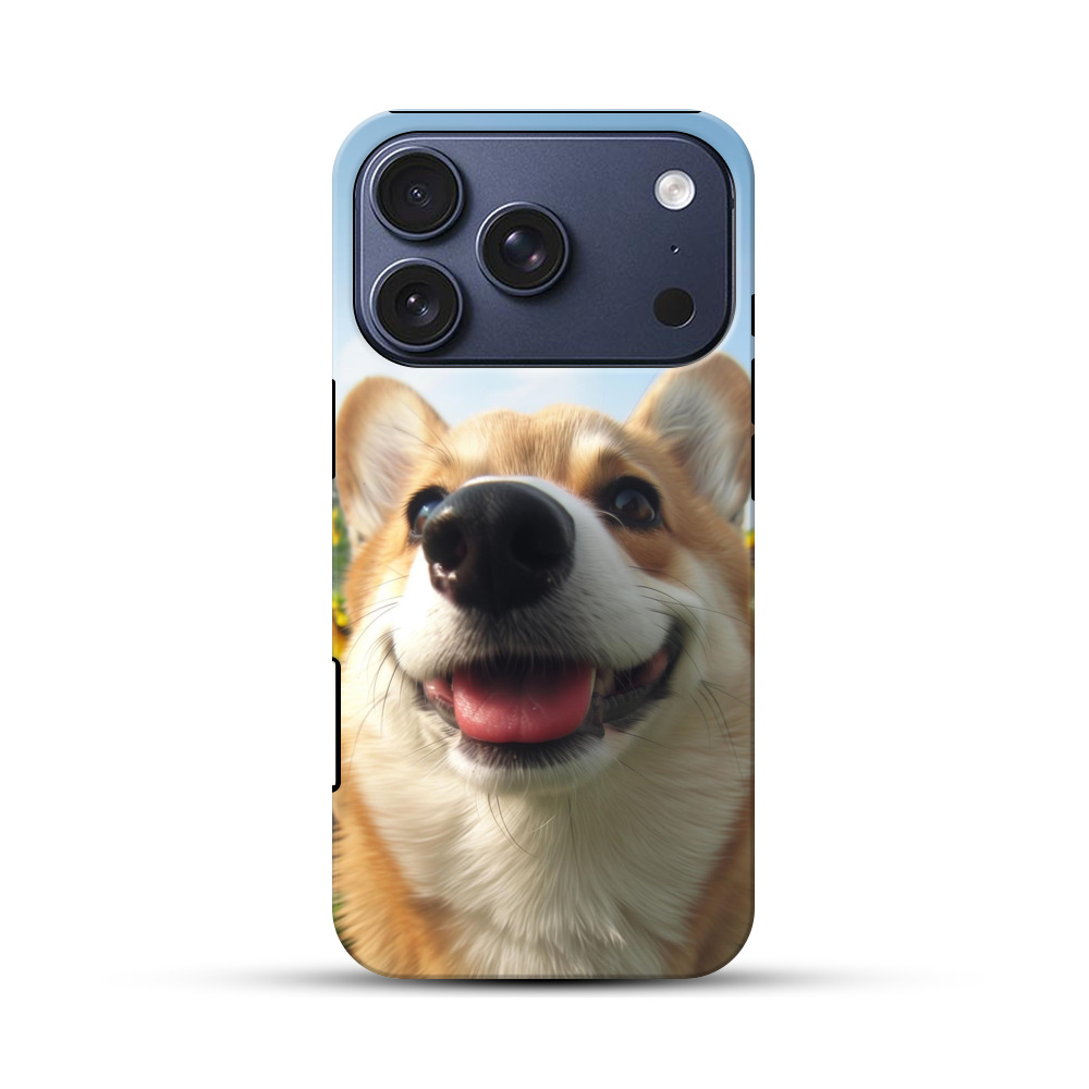 笑顔のコーギー犬 iPhone 17 Proオリジナルハ耐衝撃ケース