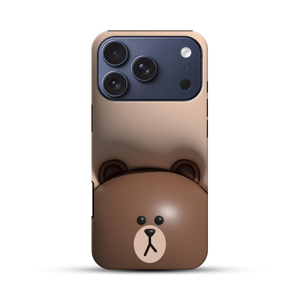 かわいいクマ耳デザイン iPhone 17 Proオリジナルハ耐衝撃ケース