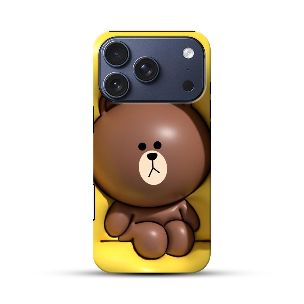 かわいいクマ iPhone 17 Proオリジナルハ耐衝撃ケース