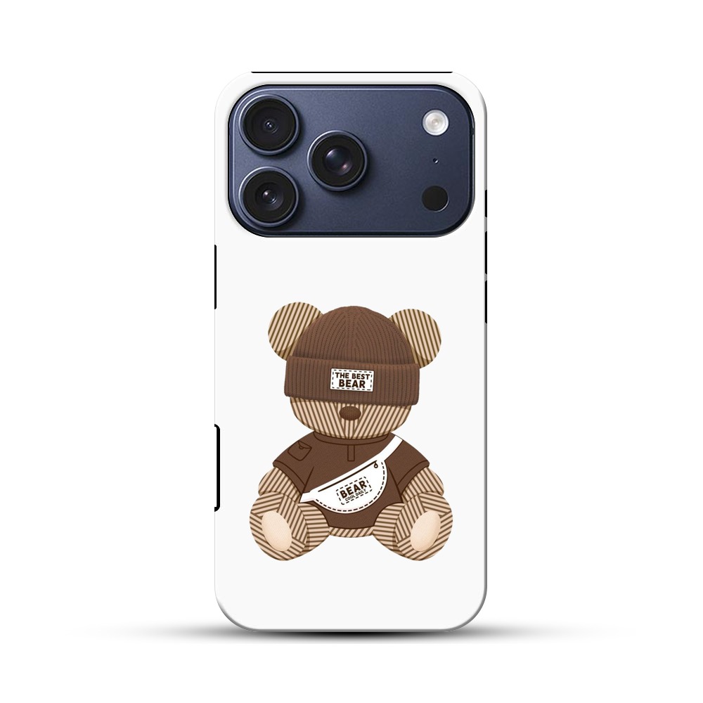 かわいいクマのデザイン iPhone 17 Proオリジナルハ耐衝撃ケース