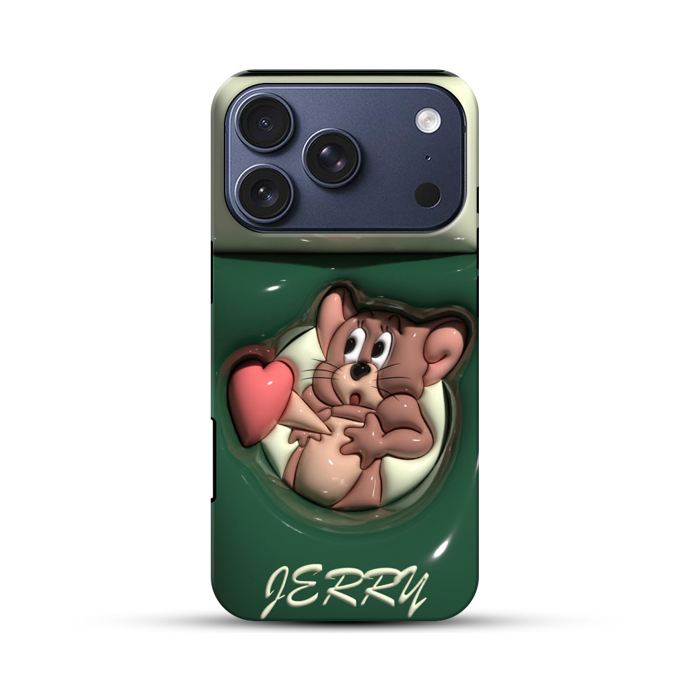 ハートを吹くネズミ iPhone 17 Proオリジナルハ耐衝撃ケース