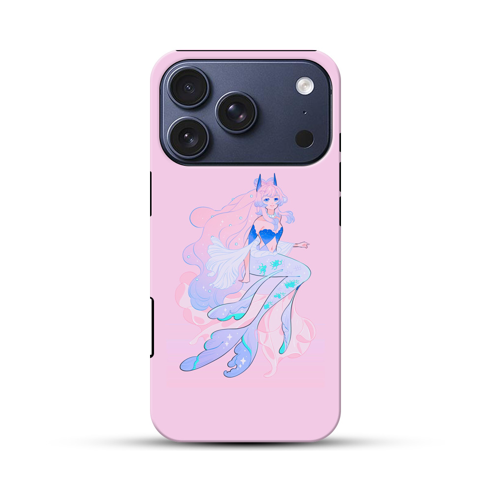 かわいい人魚のイラスト iPhone 17 Proオリジナルハ耐衝撃ケース
