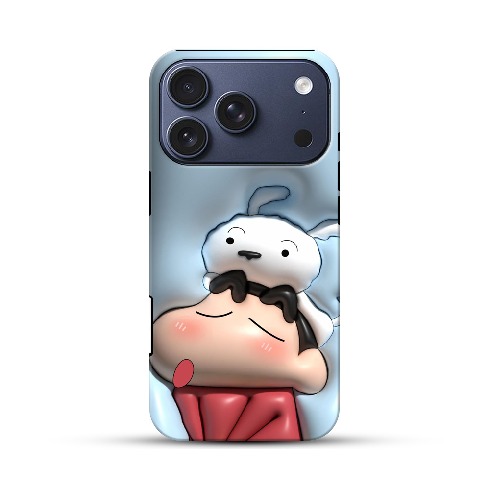 かわいい白い犬 iPhone 17 Proオリジナルハ耐衝撃ケース