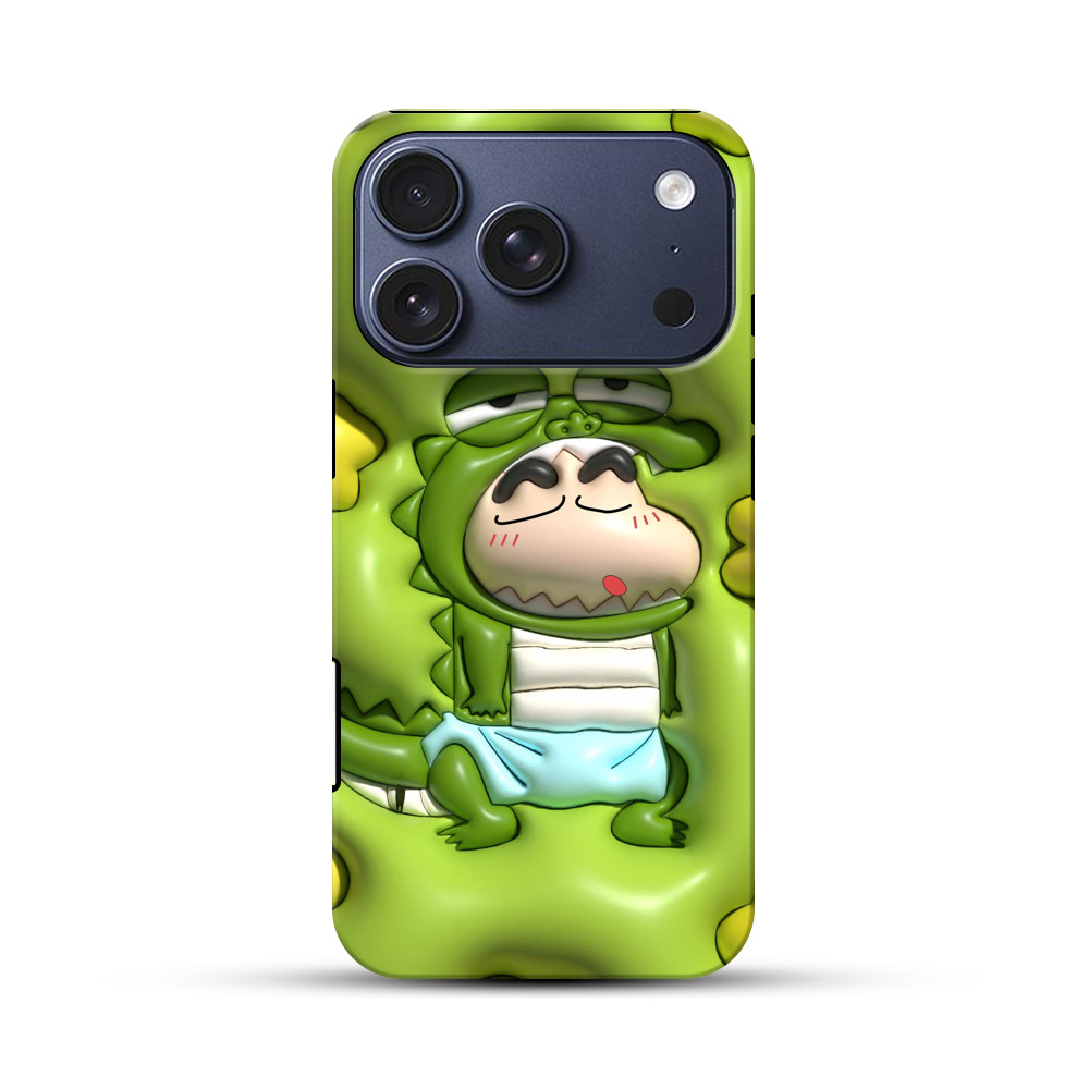 かわいいワニ着ぐるみ iPhone 17 Proオリジナルハ耐衝撃ケース